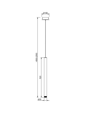 CALA * COLGANTE 1L LED 6W - BLANCO